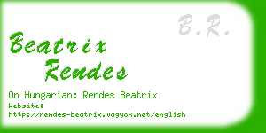 beatrix rendes business card